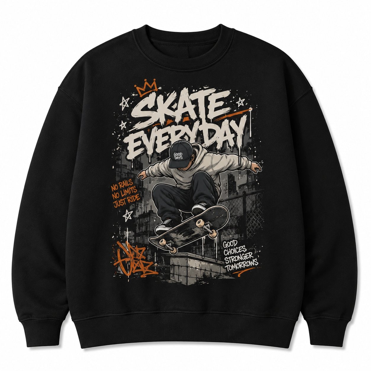 Skate Everyday Graphic Sweatshirt