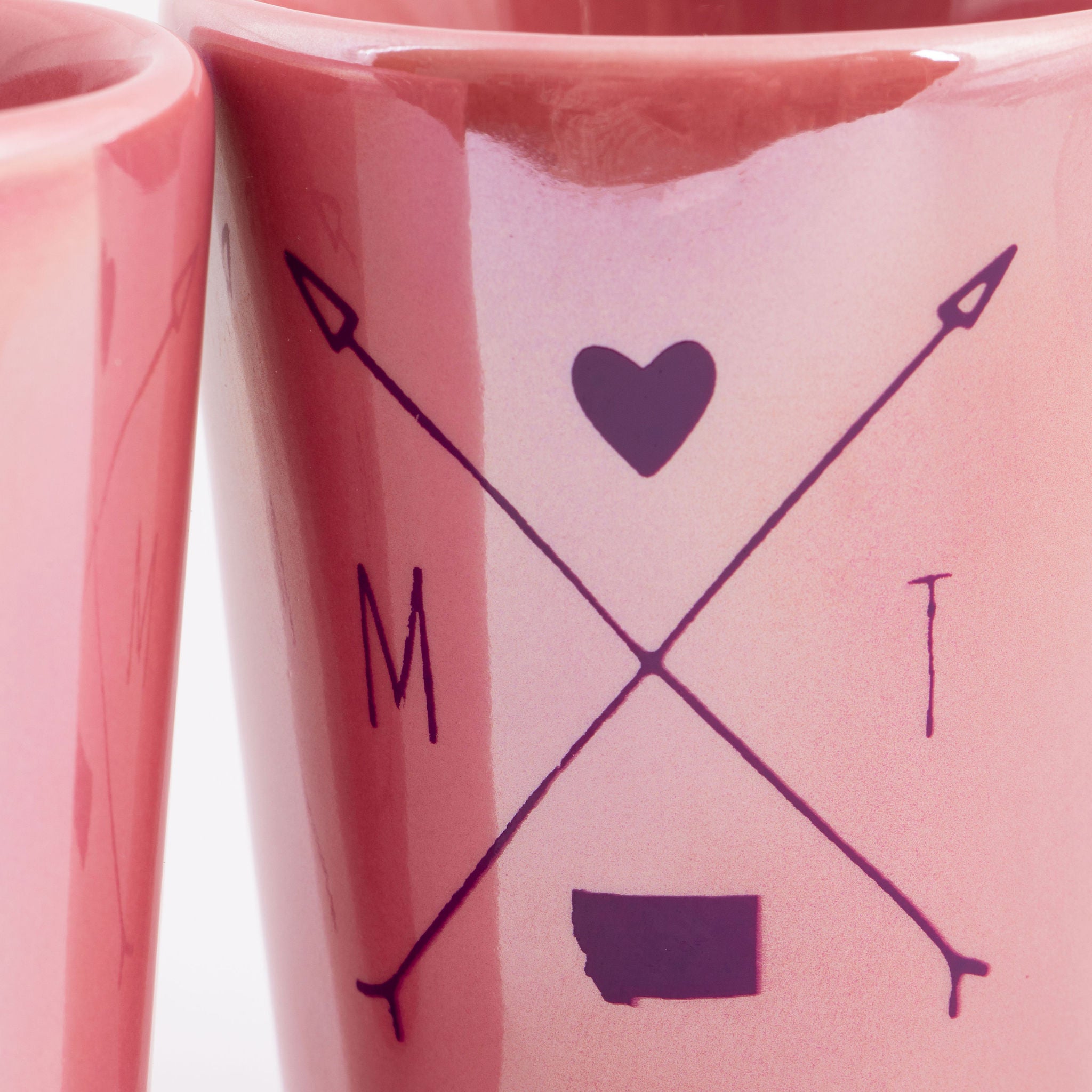 Wild Roses Shot Glass in Pink